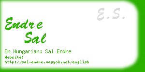 endre sal business card